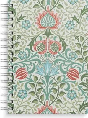 Produktbild von Burde Notizbuch A5 blue/green flowers