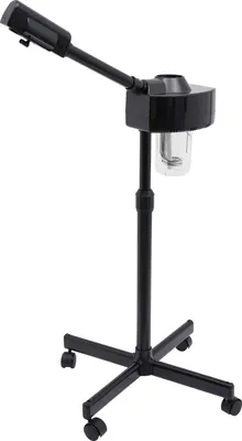 Produktbild von Gesichtsdampfer Ozon Dampfgerät Nano-Ionen-Dampftechnologie SPA Gesichtssauna Tiefenreinigung (600ml schwarz) für Kosmetikstudio Schönheitssalon