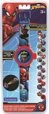 Obrázok produktu pre Lexibook Spider-Man Digital Projection Watch, Detské hodinky, 3 rok / roky, Modrá, Červená
