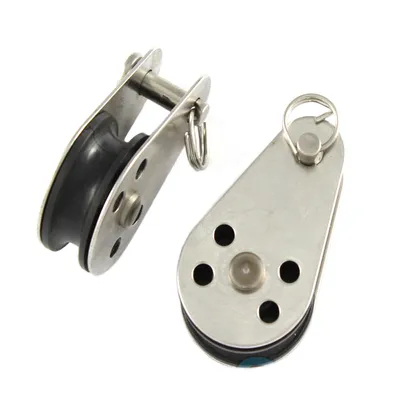 Produktbild von Miniblock mit KS Rolle Edelstahl A2 25mm Seilrolle/ Blockseilrolle