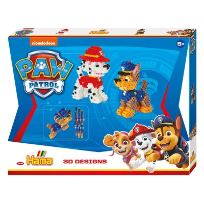 Produktbild von Hama Bügelperlen midi 3D "Paw Patrol" große Geschenkpackung 4.000 Bügelperlen