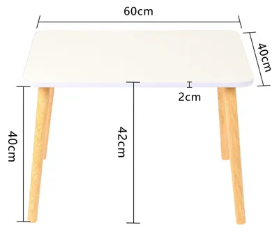 Produktbild von Tatami - Couchtisch & Wohnzimmertisch - 60 x 40 x 40 cm - Holz - Rechteckig - Moderner Stil - Montage Erforderlich - Weiß