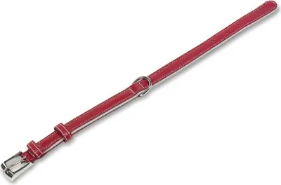 Produktbild von Nobby 78177-01, Hund, Standardkragen, Rot, Leder, Einfarbig, 6 cm