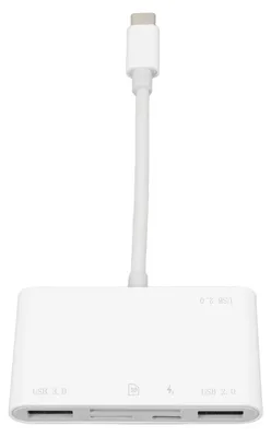 Obrázok produktu pre Čítačka pamäťových kariet 6 v 1, vysokorýchlostný USB-C adaptér pre pamäťové karty s funkciou Plug-and-Play pre smartfóny, notebooky a počítače