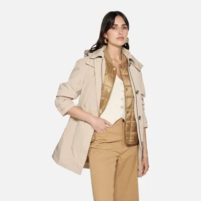 Produktbild von Geox Beige Damenparka Mantinea XXL
