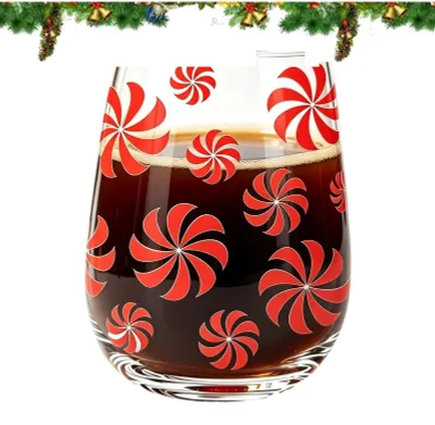 Image de Verres à vin transparents sans pied - 500 ml, idéaux pour les boissons de fête