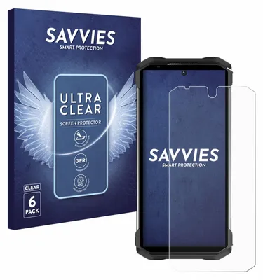 A product box and a screen protector on a phone.