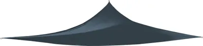 Produktbild von Linder Exclusiv Sonnensegel Dreieck, Sonnenschutz für Balkon und Terrasse, Wasserdicht, Sonnenschutz Polyester mit UV Schutz (3x3x3m) Anthrazit