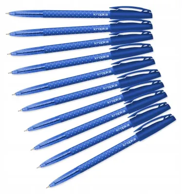 Produktbild von Rystor KROPKA Kugelschreiber dünn blau 10er-Pack