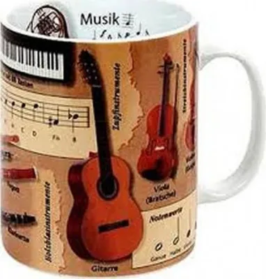 Obrázok produktu pre Könitz Music Knowledge Mug English, hrnček, šálka, hrnček na kávu, porcelán, 460 ml, 11 1330 2030