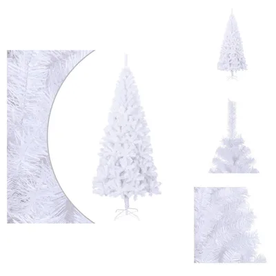 Image de vidaXL Sapin de Noël artificiel L 240 cm Blanc - Sapins de Noël
