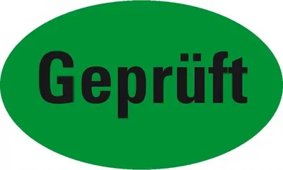 Produktbild von Dreifke® Aufkleber I Organisationsetikett , oval, grün, Haftpapier, ab...