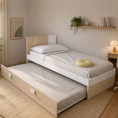 Immagine prodotto di Dmora Cassettiera Caudina 190x93x25h cm Bianco, un Cassetto Apertura Scorrevole