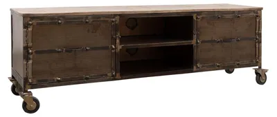 Produktbild von MASSIVMOEBEL24.DE TV-Board Mango 170x40x60 braun lackeirt HEAVY INDUSTRY #233