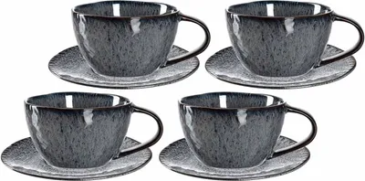 Produktbild von Leonardo MATERA Cappuccino Set anthrazit 8-teilig