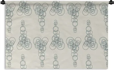 Produktbild von MuchoWow® Wandteppich Wandbehang Kreis - Muster - Abstrakt 60x40 cm Tapisserie Dekoration Wandtuch - Wanddekorationen