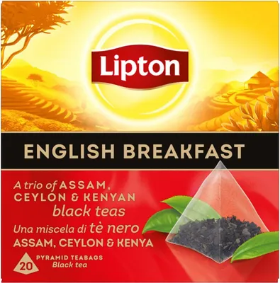 Produktbild von Lipton - Black Specialty - "English Breakfast" - 20 Pyramidenteebeutel