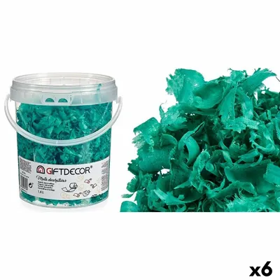 Produktbild von Dekorative Holzspäne 1,4 L türkis (6 Stück)