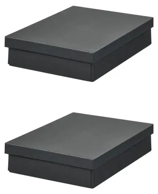 Produktbild von IKEA FJÄDERHARV Aufbewahrungsbox mit Deckel Anthrazit 25x35x8 cm