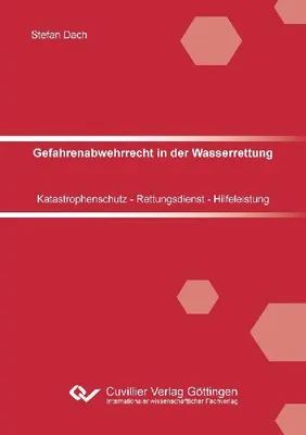 Produktbild von Gefahrenabwehrrecht in der Wasserrettung