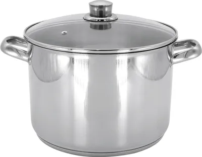 Produktbild von KARL KRÜGER Velkokapacitní hrnec se skleněnou poklicí 10 l Ø26cm nerezová ocel