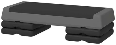 Immagine prodotto di Stepper fitness regolabile | Colore: Grigio-Nero | Dimensioni: 36x77x10,5/15,5/20,5 cm