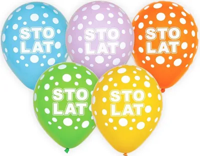 Produktbild von Happy Birthday Luftballons 12/5 Stk.