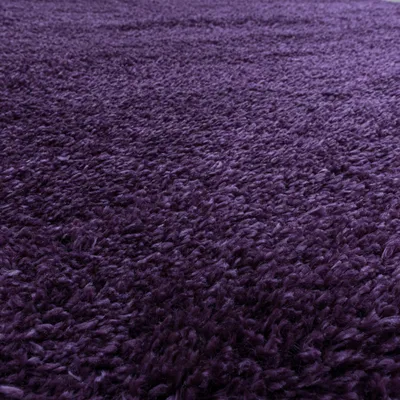 Zdjęcie produktu dla Ayyildiz | Dywan Shaggy Fluffy Super Soft - 80 cm x 250 cm - Fioletowy - Antyalergiczny, Miękki, Elegancki