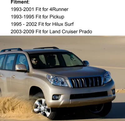 Image de Pommeau de levier de vitesses manuel à 5 rapports 33504-20120-C0 Compatible avec 4Runner/Hilux/Land Cruiser Prado Noir