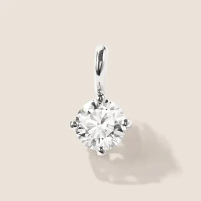 Produktbild von 1 Anhänger 750/- Weißgold mit einem Brillant 0,52 F/IF