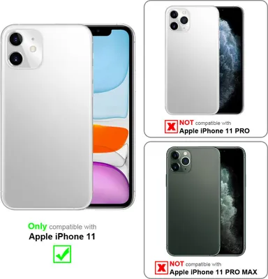 Obrázek produktu pro Cadorabo Ochranné pouzdro pro Apple iPhone 11 Case v tyrkysové barvě Pouzdro na mobilní telefon s řetízkem Délka nastavitelného řemínku na šňůru
