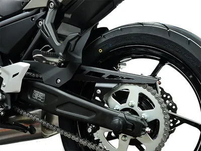 Image de ZIEGER Protège chaîne compatible avec Kawasaki Z650 noir
