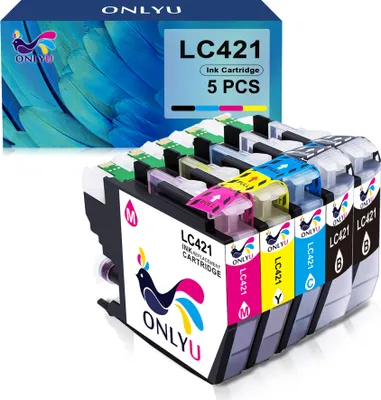 Produktbild von 5PK LC 421 Druckerpatronen für Brother LC421 DCP-J1050DW DCP-1140DW DCP-1800DW MFC-J1010DW