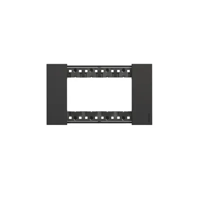 Produktbild von Bticino KA4804KG Living Now Platte 4 Module, Zamak, Schwarz