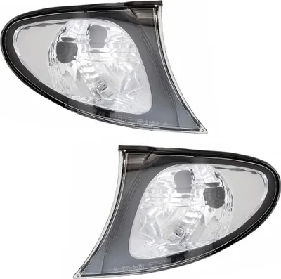Produktbild von Frontblinker Set für 3er BMW E46 Limo Touring 9/01- in Schwarz Klarglas