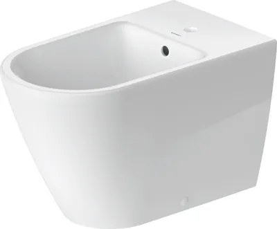 Produktbild von Duravit Stand-Bidet D-Neo 37x65cm, m HL, ÜL, Hahnlochbank, weiß