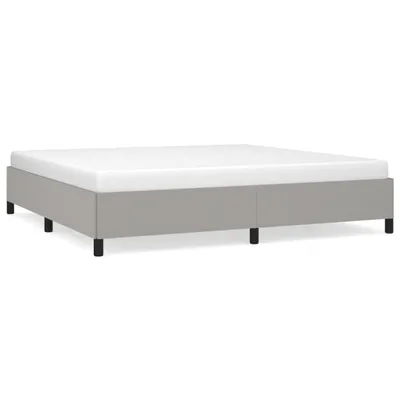 Produktbild von vidaXL Bettgestell ohne Matratze Hellgrau 200x200 cm Stoff