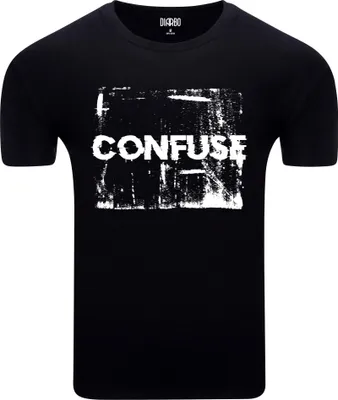 Produktbild von Diarbo Herren T-Shirt mit Grusel-Druck Verwechseln Schwarz Gr.M