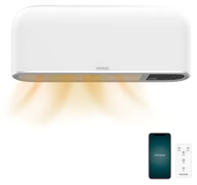 Zdjęcie produktu dla Cecotec ReadyWarm 2000 Max Box Ceramic Connected, Elektryczny grzejnik konwektorowy, Ceramika, 9 h, IP22, Wewnętrzna, Ściana
