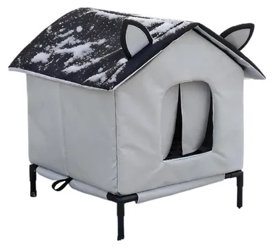 Immagine prodotto di Cuccia per gatti isolata e resistente alle intemperie, adatta per l'esterno