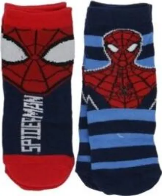 Immagine prodotto di Calzini comodi per bambini in confezione da 2 pezzi - Comodi e colorati per ogni occasione Spiderman a righe 23/26