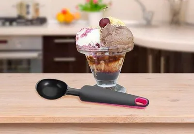 Obrázok produktu pre Ergonomická lyžica na zmrzlinu z nehrdzavejúcej ocele