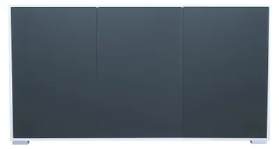 Produktbild von InnoFurn Sideboard Elena, 3 Türen, Push-to-Open, Weiß matt/Anthrazit matt, 152,5 x 83 x 37 cm
