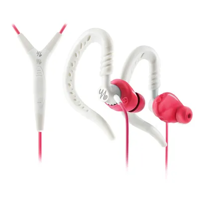 Image de YURBUDS Focus 400 pour femmes, avec câble, fréquence : 20 - 20000 Hz, design sportif, casque avec microphone, couleur rose