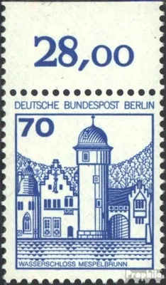 Produktbild von Briefmarken Berlin (West) 1977 Mi 538A Oberrandstück postfrisch Burgen und Schlösser