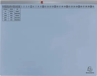 Zdjęcie produktu dla Exacompta 370106B 25 Exacompta Hängehefter Exaflex Karton hellblau 1 x Amtsheftung