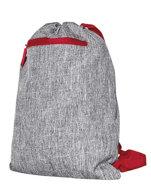 Immagine prodotto di bags2GO DTG-15391 | Gymsac - Miami / 42 x 33 cm - Colore: Grigio Melange/Rosso - Dimensioni: 43 x 34 cm