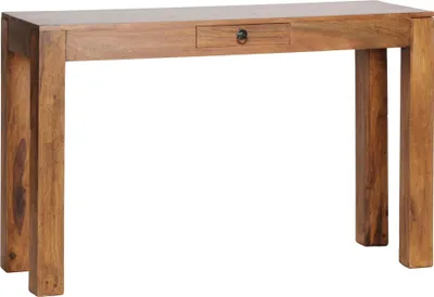 Produktbild von Konsole - Massivholz Sheesham - Landhaus Sideboard mit 1 Schublade - 120x40cm