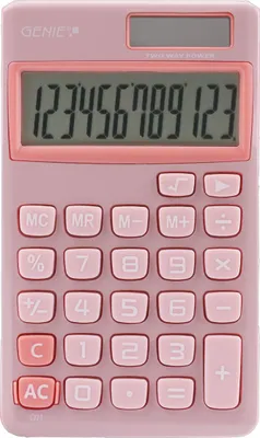 Produktbild von GENIE Taschenrechner 212P pink