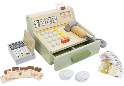 Image de Großhandel GmbH - Marchandise SMK Caisse enregistreuse en bois avec accessoires